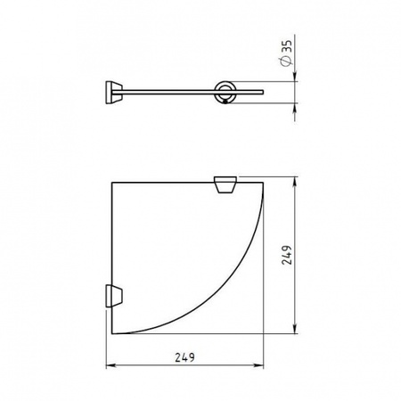 Полка Novaservis Metalia 6335.0
