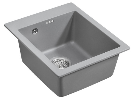 Кухонная мойка Paulmark  Kante 40 PM104249--GRM серый металлик