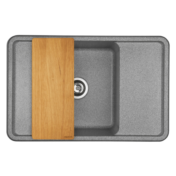 Кухонная мойка Aquaton Беллис 78 1A725032BS230 серый