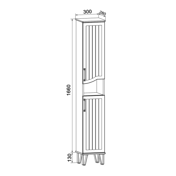 Пенал Runo правый  Марсель 30 (00-00001000)