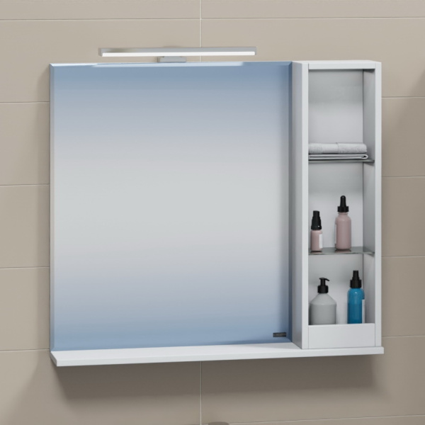 Зеркальный шкаф (80х72)  Санта Сатурн 80 700275