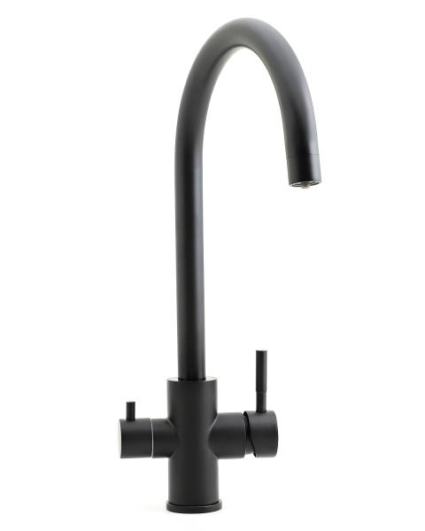 Смеситель для кухни однорычажный с каналом для питьевой воды Agger Zest A0700744 черный