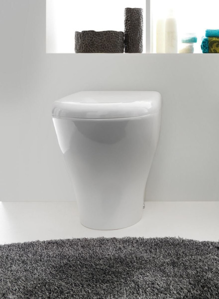 Приставной безободковый унитаз Kerasan Aquatech 371801 без сиденья