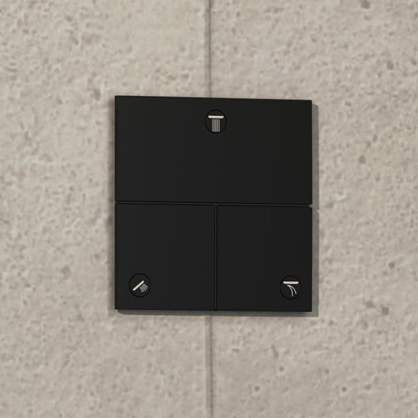 Переключатель потоков на 3 положения Hansgrohe ShowerSelect Comfort Е 15573670 черный матовый