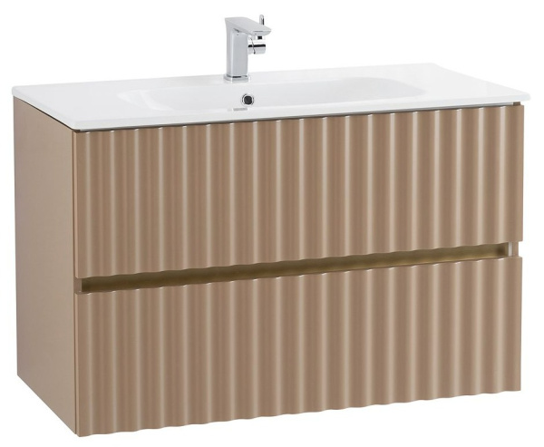 База под раковину Art&Max Еlegant AM-ELEGANT-600-2C-SO-CM-LED Капучино матовый