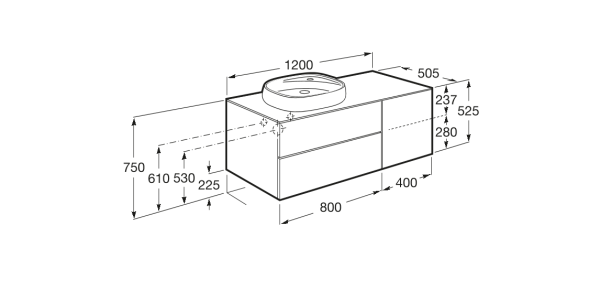 Тумба под раковину Roca Beyond 851398402