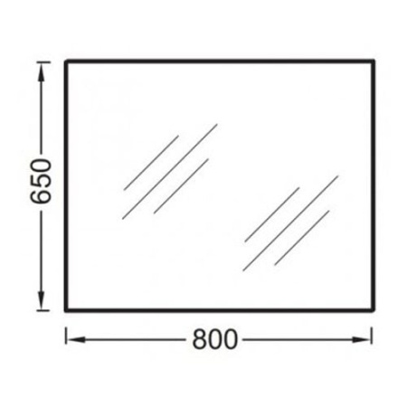 Зеркало (80х65) Jacob Delafon Ola 80 EB1098-RU
