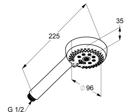 Ручной душ Kludi Logo Neo 6830039-00