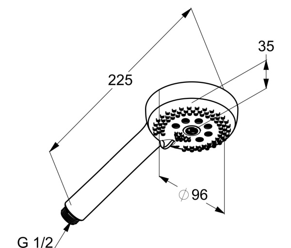 Ручной душ Kludi Logo Neo 6830039-00 Ручной душ Kludi Logo Neo 6830039-00