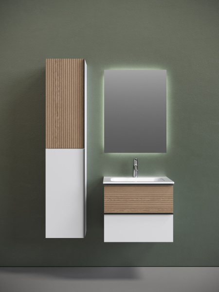 Тумба под раковину Sancos  Delta DL60W дуб светлый