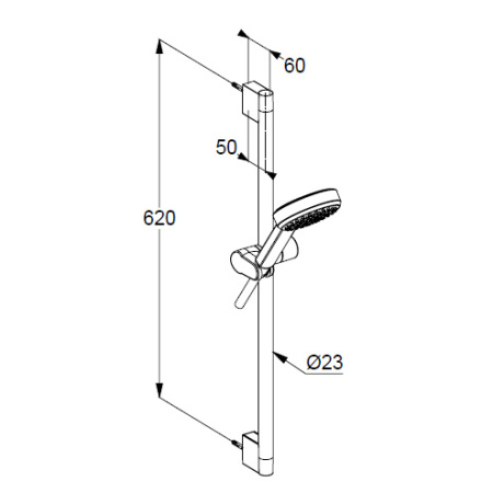 Душевой гарнитур Kludi Dive 6863005-00