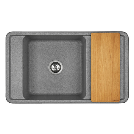 Кухонная мойка Aquaton Беллис 87 1A724832BS230 серый