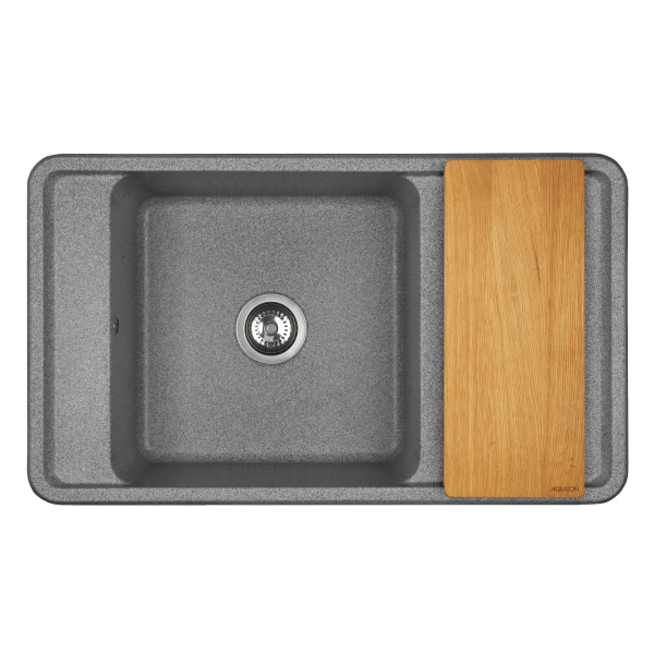 Кухонная мойка Aquaton Беллис 87 1A724832BS230 серый