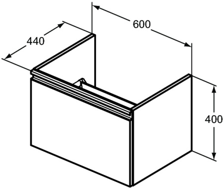Тумба под раковину Ideal Standard Tesi 60 T0046PH