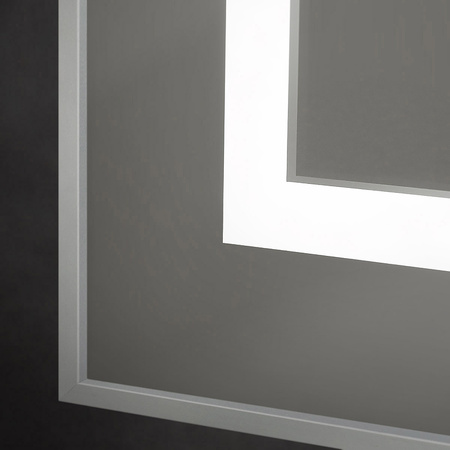 Зеркало (120х80) BelBagno Kraft  SPC-KRAFT-1200-800-SENS-AL с подсветкой
