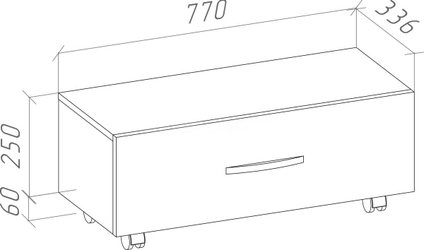 Комод Bellezza Анкона 80 4639613670018