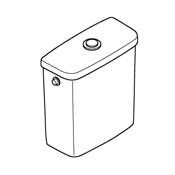 Смывной бачок для унитаза Grohe Bau Ceramic 39437 000 (39437000) наполнение с боку Смывной бачок для унитаза Grohe Bau Ceramic 39437 000 (39437000) наполнение с боку