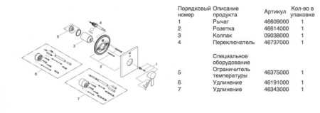 Смеситель однорычажный для ванны Grohe Allure 19315 000 (19315000)