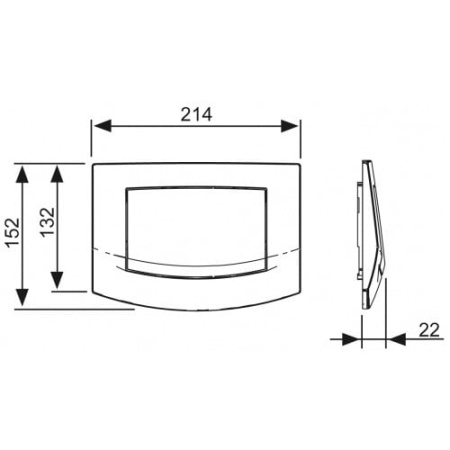 Кнопка смыва TECE Ambia 9240101