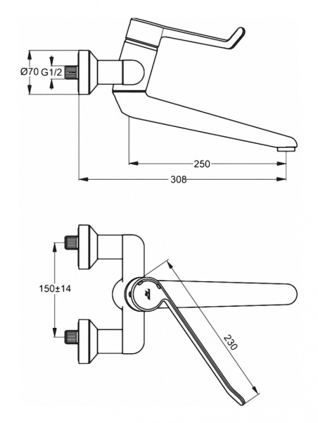 Смеситель для раковины Ideal Standard Ceraplus B8318AA, хром