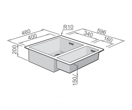 Мойка Rodi Box Line 65 (left/right)