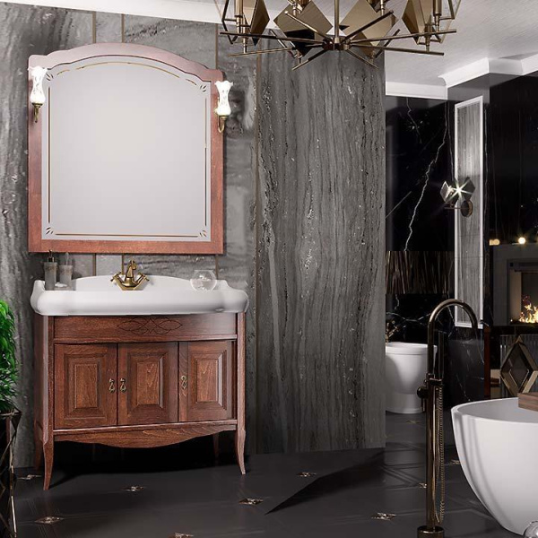 Тумба под раковину Opadiris Лоренцо 100  Z0000007095 светлый орех (без раковины)