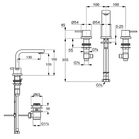 Смеситель для раковины Kludi Zenta 383930575