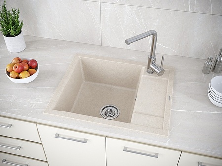 Кухонная мойка Paulmark  Flugen PM216050-BE бежевый