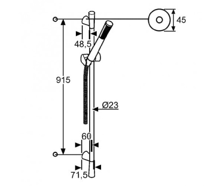 Душевой гарнитур Kludi Kido 3914005-00