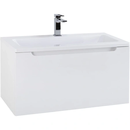 База под раковину (79х37) BelBagno ETNA-M-800/380-1C-SO-BL Bianco Lucido