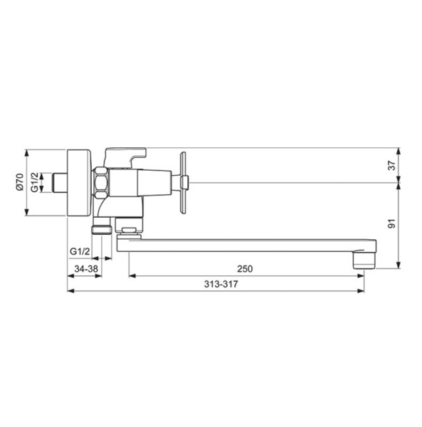 Смеситель для ванны Vidima Art BA329AA