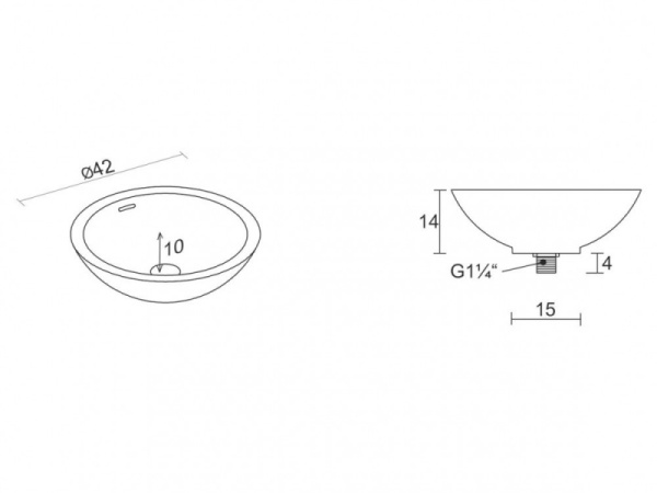 Раковина Riho Avella (42х42х14) W016002105