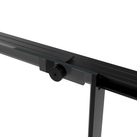 Душевой уголок Vincea  Slim Soft VSR-1SS9012CLB (120х90)  черный, стекло прозрачное