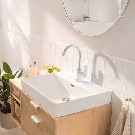 Смеситель для раковины с донным клапаном Hansgrohe Rebris S 72536000 хром 