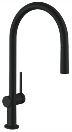 Кухонный смеситель Hansgrohe Talis M54 72802670, черный матовый