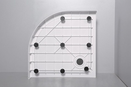 Душевой поддон (90х90) CEZARES TRAY-SMC-R-90-550-150-W