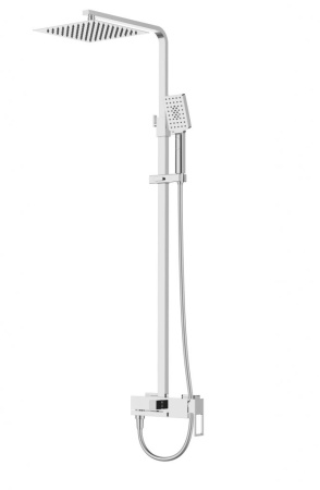 Душевая система с изливом BelBagno LUCE LUC-VSCM-CRM