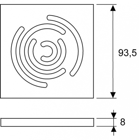 Решетка сифона Drainboard TECE 3100003
