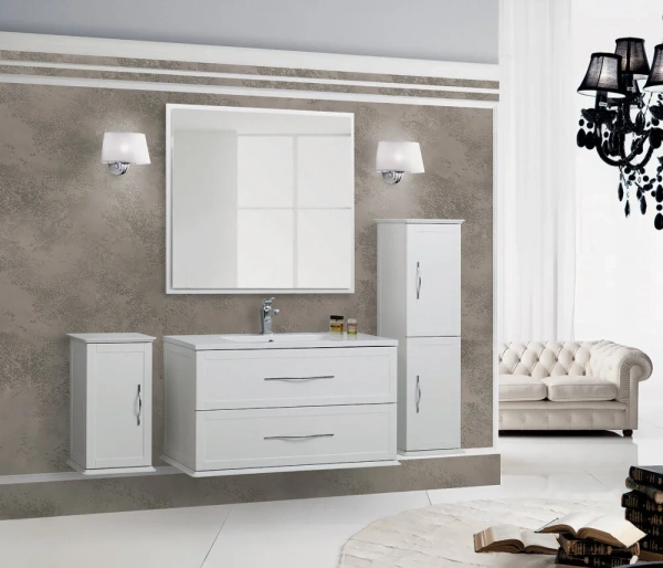 Зеркало (98х90) Cezares Tiffany 45046 Bianco opaco