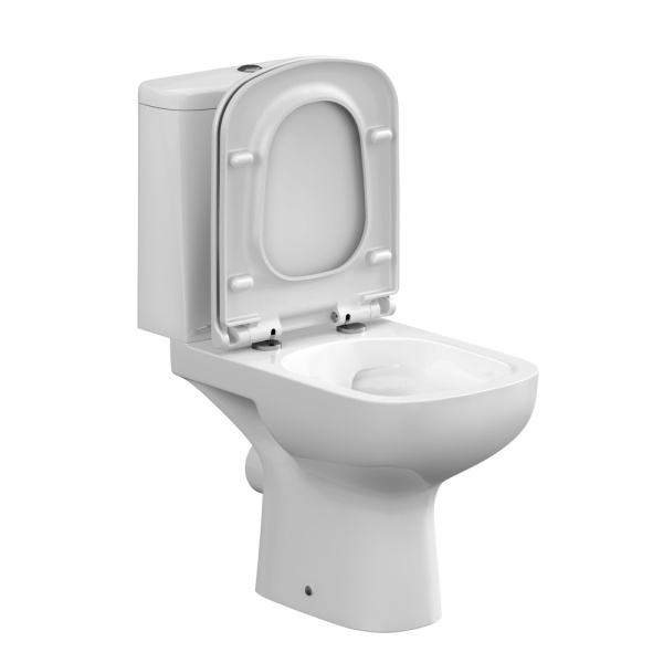 Унитаз напольный безободковый Cersanit LARA Clean On 011 3/5 DPL EO 63565