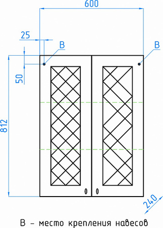 Шкаф подвесной Style Line Канна 60 60 ЛС-00000344 белый