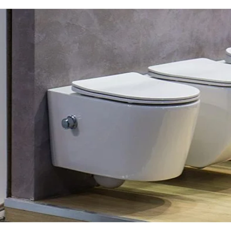 Унитаз подвесной безободковый с функцией биде Art&Max Zoe AM9322C1CHR/SC микролифт