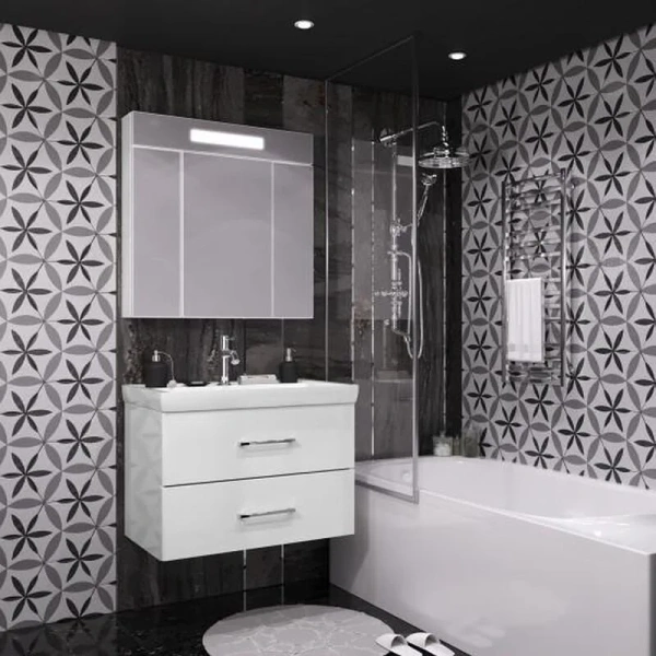 Тумба под раковину Opadiris Арабеско 80  00-00005553 белый (без раковины)