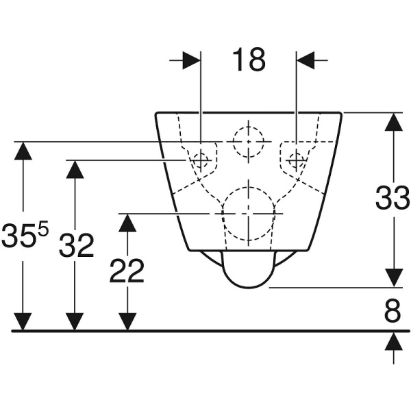 Унитаз подвесной Geberit Geberit Renova Plan 500.378.01.1+500.692.01.1