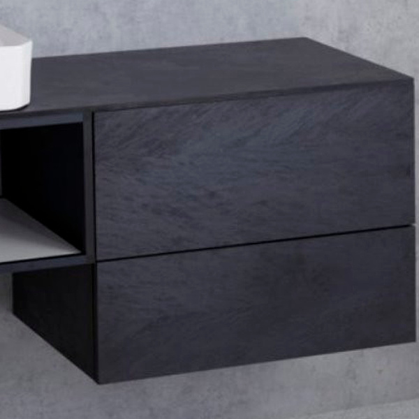 Тумба подвесная  Cezares Cadro 70 CADRO-70-2C-SO-NR-BLUM Nero