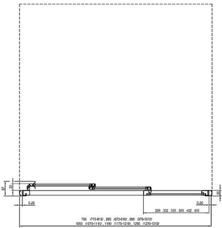 Душевая дверь Ravak Supernova ASDP3-110 00VD03R211