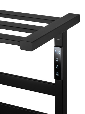Полотенцесушитель электрический WONZON & WOGHAND FRANKFURT, черный матовый WW-A1026-MB