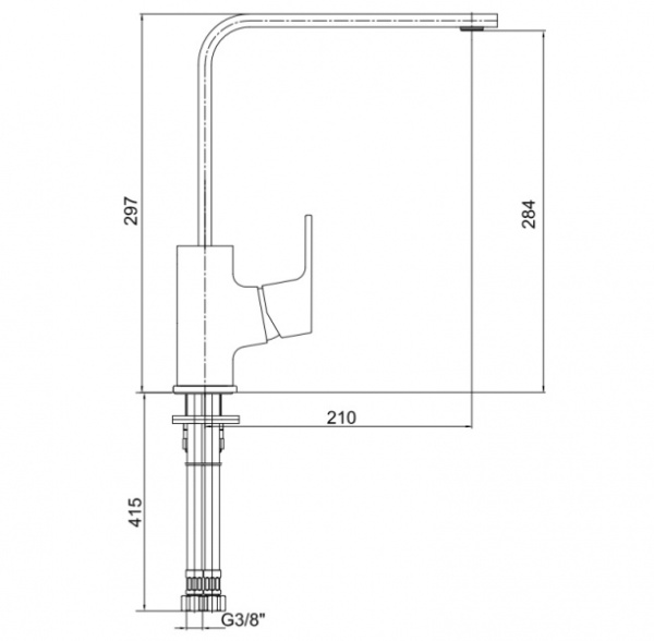 Смеситель для кухни Eca Tiera 102118065EX