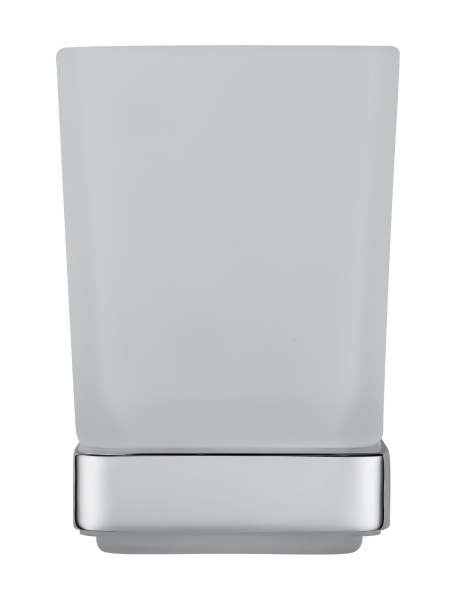 Стакан для зубных щеток с держателем WONZON & WOGHAND FLAT, хром WW-9721