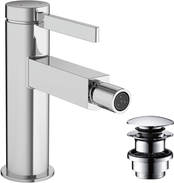 Смеситель для биде с донным клапаном Push-Open Hansgrohe Finoris 76200000 хром